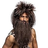 Boland 86396 - Perücke Steinzeitmensch für Erwachsene, Kunsthaare für Neandertaler Kostüm,...