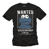 Vintage Cookie Monster T-Shirt - Kekse - schwarz XXXXXL