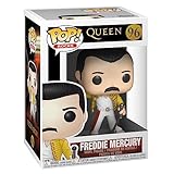 Funko Pop! Rocks: Queen-Freddie Mercury Wembley 1986 - Vinyl-Sammelfigur - Geschenkidee - Offizielle...