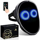 megoo Led Maske mit Bluetooth Programmierbar,mit Gestenerkennung, Leuchtende, für Karneval...