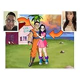 ALBALINO – Erstelle ein einzigartiges Anime Dragonball Poster mit deinem Foto – Dragonball Z...