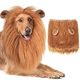 Hundekostüm Löwenmähne Hund, Hund Löwe Mähne Kostüm für mittelgroße bis große Hund & Katze...