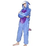 Joy Start Unisex Adult Onesie Pajamas, Plush Cosplay Animal One Piece Halloween Carnival Costume...