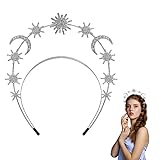 CYUaoao Stern Stirnband Stirnband der Göttin Strass-Haarband Haarreif für Frauen Festival...