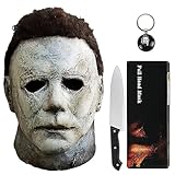 Noufun Michael Myers Maske für Erwachsene - Halloween 2018, Vollkopfmaske Halloween Horror Gesicht...