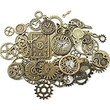 HERZWILD Steampunk Zahnräder 40pcs Metall Armbanduhr Zahnrad Charms Vintage Steampunk Zahnräder...