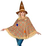 W WIDMANN MILANO Party Fashion - Kostüm Vogelscheuche, Poncho und Hut, Motto-Party, Karneval,...