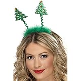 NET TOYS Weihnachtsbaum Haarreifen Tannenbaum Haarreif Weihnachtshaarreif Haarschmuck Weihnachten...