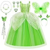 Tinkerbell Kostüm Kinder, Mädchen Fee Kostüm Schmetterling Feen Prinzessinenkleid, Tinkerbell...