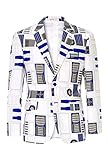 OppoSuits R2D2 - Official Star Wars Herren Blazer - Jacken für Herren in verschiedenen Drucken...