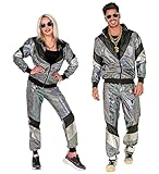 W WIDMANN MILANO Party Fashion - Kostüm Trainingsanzug, Disco, 80er Jahre Outfit, Jogginganzug, Bad...