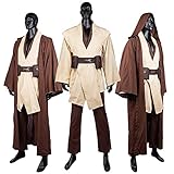 Horizoncos Jedi Kostüm Robe für Erwachsene, Obi Wan Kenobi, Kostüm, Kapuzenuniform, komplettes...
