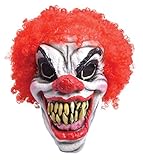 Smiffys Bristol Novelty BM461 Horror Clown Maske mit roten Haaren, Einheitsgröße