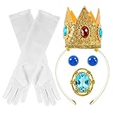 Niumowang Kostüme Set, 6 Stücke Verkleiden Geschenk, Mit Krone, Brosche, 2 Ohrringen, 2...