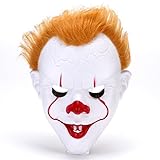 Zliger Pennywise Clown Maske - Schaurige Grusel Clown Maske für Halloween, Party & Cosplay