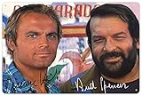 Blechwaren Fabrik Braunschweig GmbH Bud Spencer und Terence Hill - Portraits mit Unterschrift -...
