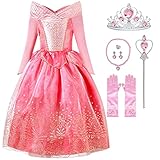 Tyidalin Mädchen Prinzessin Aurora Kleid Kinder Dornröschen Kostüm Geburtstag Party Weihnachten...