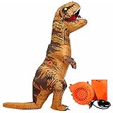 WeYingLe T-Rex Aufblasbares Kostüm, Halloween Dino Kostüm Aufblasbar Kinder für Cosplay Party,...