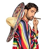 Boland 95413 - Sombrero Enrique, 70 cm, Hut für ein Mexiko Kostüm, Mexikaner, Gaucho, Karneval,...