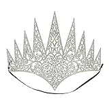 Boland 44087 - Krone Königin, mit Gummiband, Diadem, Accessoire, Eisprinzessin, Prinzessin,...