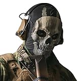 Claofoc Ghost Maske Kostüm Totenkopf Mask Kabeljau Geistermaske Halloween Sturmhaube Geistermasken...