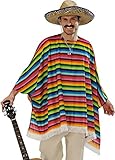W WIDMANN MILANO Party Fashion - Kostüm Mexikaner, Poncho und Sombrero, Einheitsgröße,...