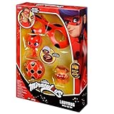 BANDAI - Miraculous Ladybug - Verwandlungsset - Ladybug-Kostüm - Box JoJo Maske Tikki-Ohrringe...