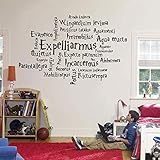 Harry Potter Wandaufkleber Hogwarts Wandtattoo Harry Potter Deko Wandbild für Jungen Kinderzimmer