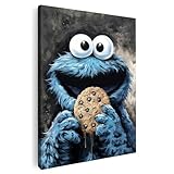 Artmazing | Krümelmonster Bild bunt | S-Art Bilder | Krümelmonster Bilder Modern | Coole...