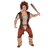 tectake dressforfun Herrenkostüm Steinzeitmann Neandertaler | Höhlenmensch Verkleidung | inkl....