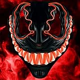 Balinco LED Venom Maske mit 3 Leuchtmodi - perfekt für Techno DJ | Halloween | Cosplay | Karneval |...