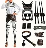 SANXDI Aot Gürtel Cosplay Corps Harness Belt Suits Cosplay Kostüm Anime Charakter Mikasa Ackerman...