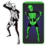 Morphsuits Leuchtendes Skelett Kostüm für Erwachsene, Halloween und Karneval - XL, MPSGX