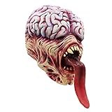 molezu Licker Maske, Horror, lange Zunge, Gehirn, Maske für Halloween, Kostümparty