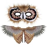 jojofuny 1 Set Halloween-Kostüme Vogel-Eulen-Kostüm für Kinder Uhu Verkleiden Sich mit Vogelmaske...