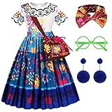 Disnnie Mirabel Costume Girls - Mirabel Encanto Costume Kids Cosplay Princess Dress Carnival Party...