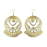 Boland 64485 - Ohrringe Belly Dance, Ohrhänger, Ohr-Schmuck, Modeschmuck, Accessoire, Kostüm,...
