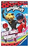 Ravensburger Mitbringspiel 20893 Miraculous Würfel-Duell, Spannendes Würfelspiel mit Lady Bug und...