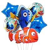 Miotlsy findet nemo Geburtstagsfeier Decoration Geburtstagsdeko Mir Thema Helium Ballongas Tiere...