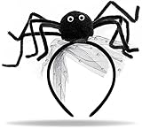 Hatstar Spinnen Haarreif | Haarband Spinne mit Augen | Halloween Kostüm Accessoire | Kopfschmuck...