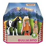 Bullyland 43309 - Spielfiguren Set Indianer Yakari, Regenbogen und kleiner Donner aus Yakari,...