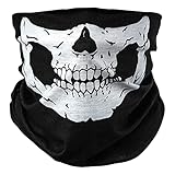 BlackNugget Totenkopf Skelett Skull Halloween Kostüm Multifunktionstuch Multifunktionsschal...