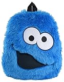 Sesamstraße Krümelmonster Plüsch Rucksack, 33 cm x 28 cm, Cookie Monster