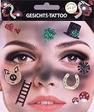 Gesichts-Tattoo Schornsteinfeger Karneval Köln Hufeisen Glück