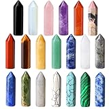 XIANNVXI 20PC Kristalle Steine Sets Heilkristalle Edelsteine Set Kristall Chakra Steine Amethyst...