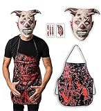 Horror-Clown Kostüm - Halloween Kostüm Herren - Erwachsene & Teenager Eine Größe passt allen –...
