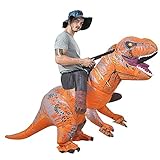 JASHKE Dinosaurier Aufblasbare Kostüme Tyrannosaurus rex Reiten Kostüm Aufblasbar Erwachsene...