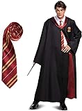 Nubincai Magician Robe, Wizard Cosplay Set Ties Wizard Costume Enchanted Party Birthday Costumes for...