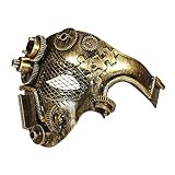'COPPER STEAMPUNK HALF FACE MASK' -