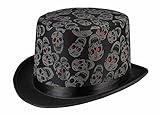 Boland 96997 - Hut Skull Blink, One Size, Erwachsene Herren, Schwarz, Totenkopf, Schädel, Skelett,...